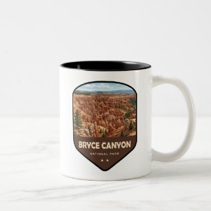 Bryce Canyon National Park Schild Zweifarbige Tasse