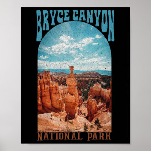 Bryce Canyon National Park Trail Erkunden Sie Utah Poster