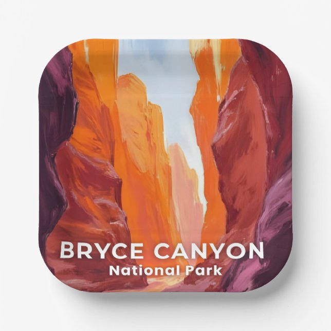 Bryce Canyon National Park | Utah Reise Pappteller (Vorderseite)