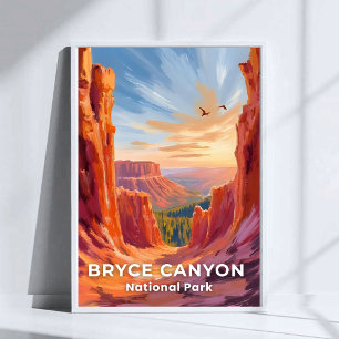 Bryce Canyon National Park   Utah Reise Poster