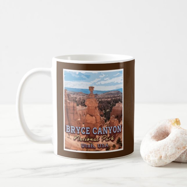BRYCE CANYON NATIONAL PARK - UTAH USA KAFFEETASSE (Mit Donut)