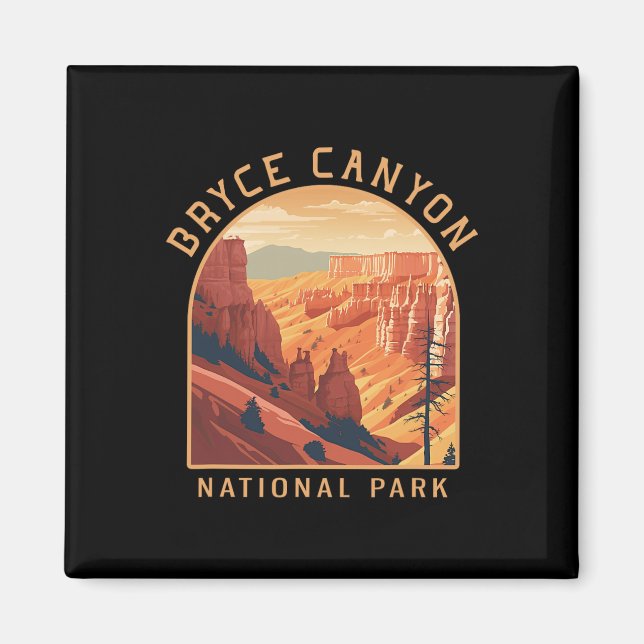 Bryce Canyon National Park Vintage  Magnet (Vorne)