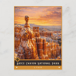 Bryce Canyon National Park | Vintage-Postkarte Postkarte