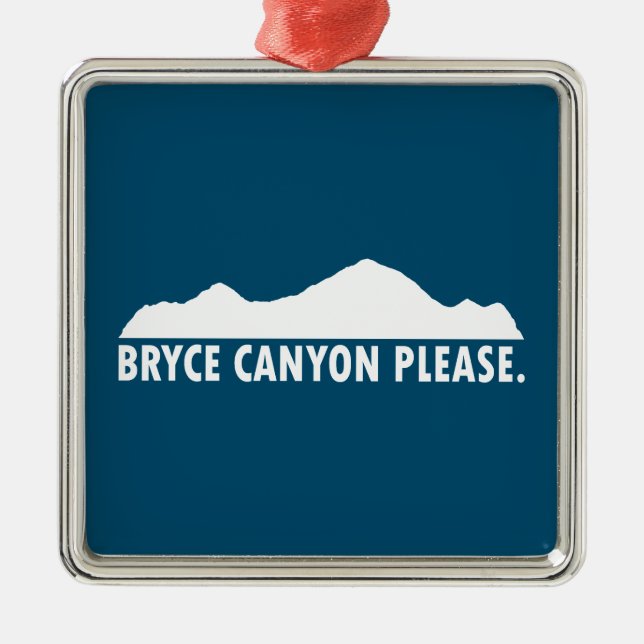 Bryce Canyon Nationalpark Bitte Ornament Aus Metall (Vorne)