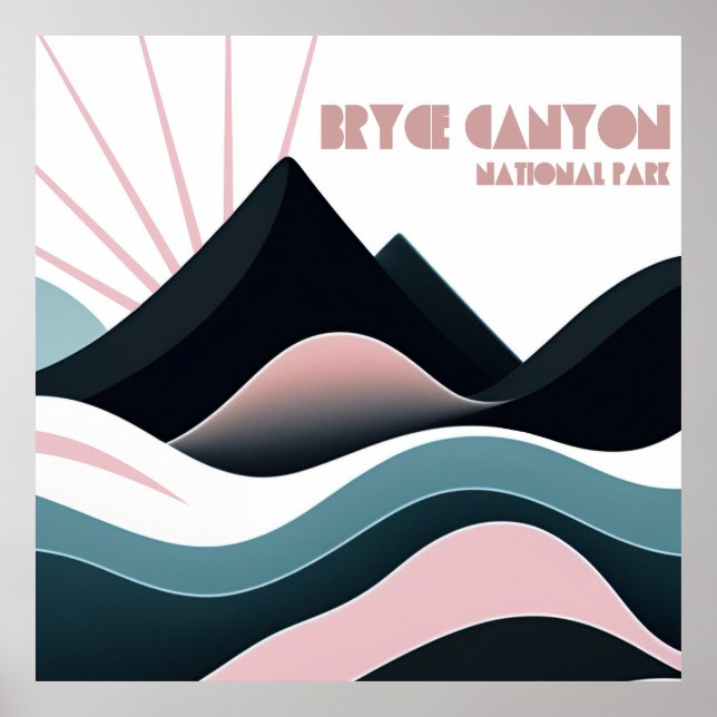 Bryce Canyon Nationalpark Colored Hills Poster (Vorne)