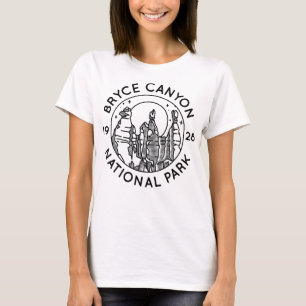 Bryce Canyon Nationalpark Coole Schwarze Linie T-Shirt