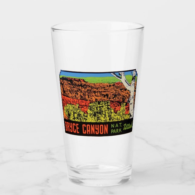 Bryce Canyon Nationalpark - Pint Glass Glas (Vorderseite)