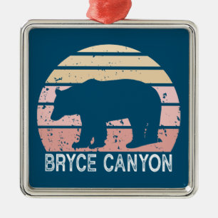 Bryce Canyon Nationalpark Retro Bear Ornament Aus Metall