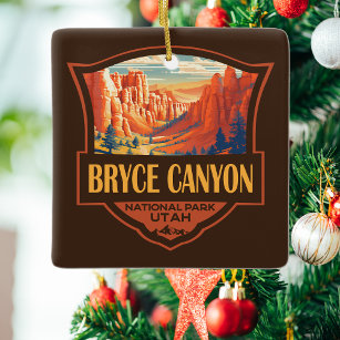Bryce Canyon Nationalpark Travel Art Vintag Keramikornament