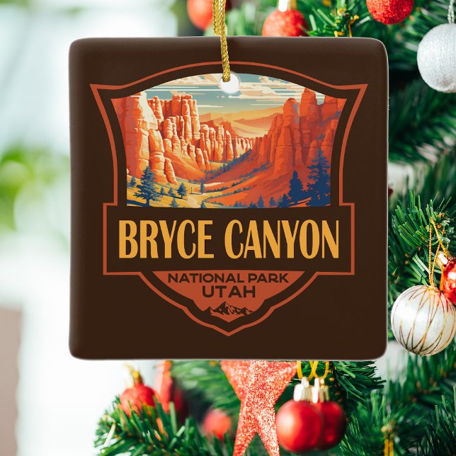 Bryce Canyon Nationalpark Travel Art Vintag Keramikornament (Von Creator hochgeladen)