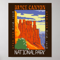Bryce Canyon Nationalpark Utah Distressed