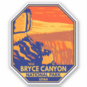 Bryce Canyon Nationalpark Utah Inspiration Point Aufkleber