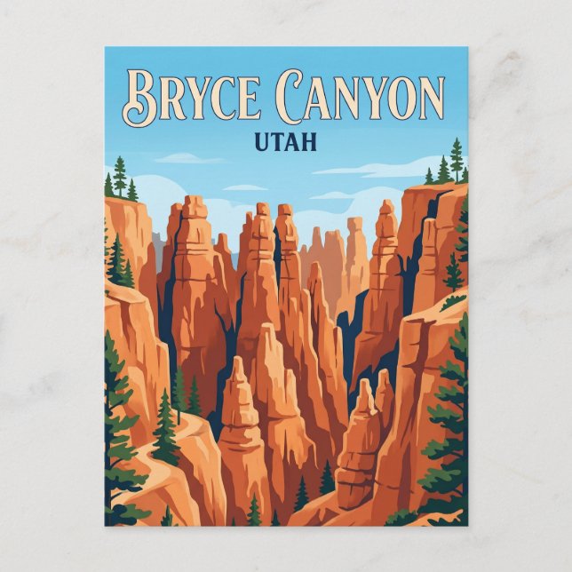 Bryce Canyon Nationalpark Utah Postkarte (Vorderseite)