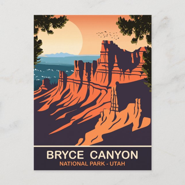 Bryce Canyon, Nationalpark, Utah, Reisen Postkarte (Vorderseite)