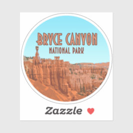 Bryce Canyon Nationalpark Utah Vintag Aufkleber