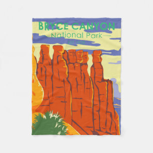 Bryce Canyon Nationalpark Utah Vintage Fleecedecke