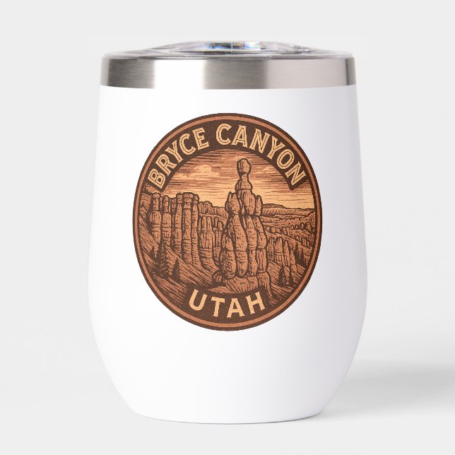 Bryce Canyon Nationalpark Utah Wine Tumbler (Vorderseite)