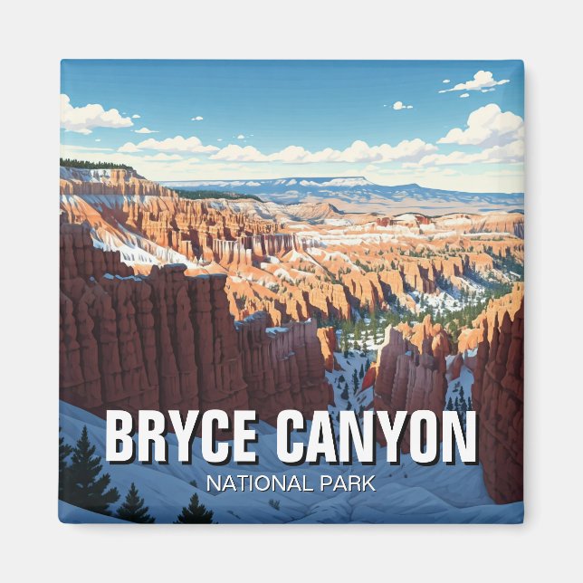 Bryce Canyon Nationalpark Utah Winter Magnet (Vorne)