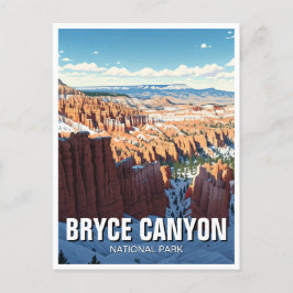 Bryce Canyon Nationalpark Utah Winter Postkarte