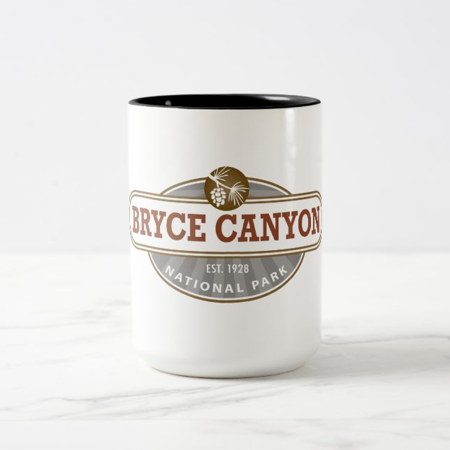 Bryce Canyon Nationalpark Utah Zweifarbige Tasse (Mittel)
