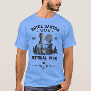 Bryce Canyon Nationalpark Vintag Utah Deer Elk T T-Shirt