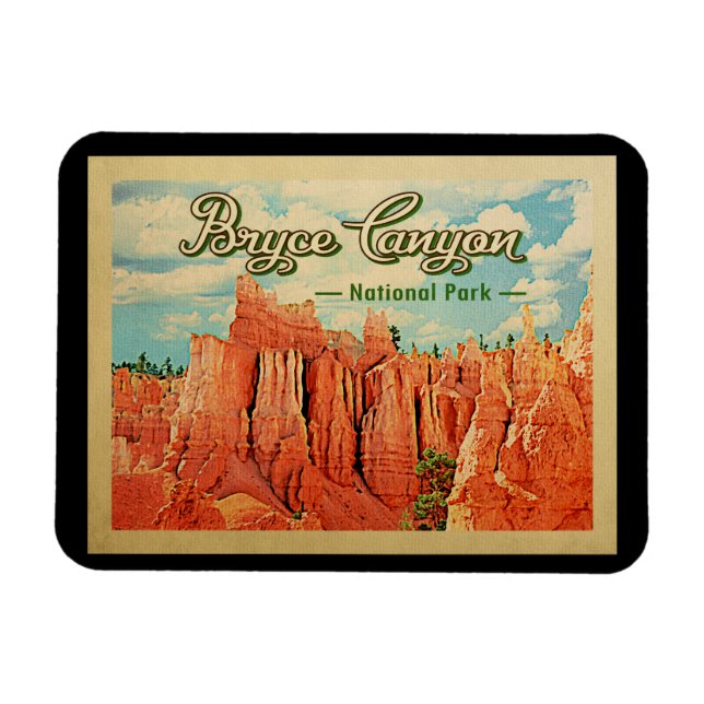 Bryce Canyon Nationalpark Vintage Magnet (Horizontal)