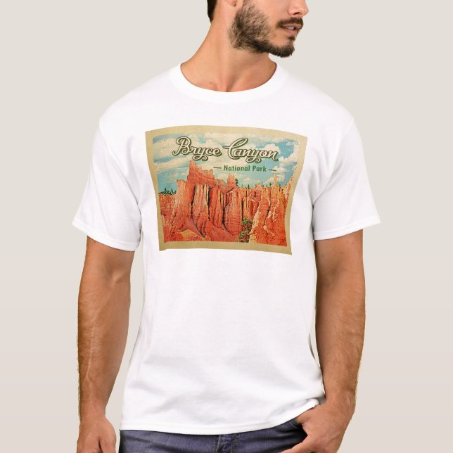 Bryce Canyon Nationalpark Vintage T-Shirt (Vorderseite)