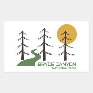 Bryce Canyon Nationalparkroute Rechteckiger Aufkleber