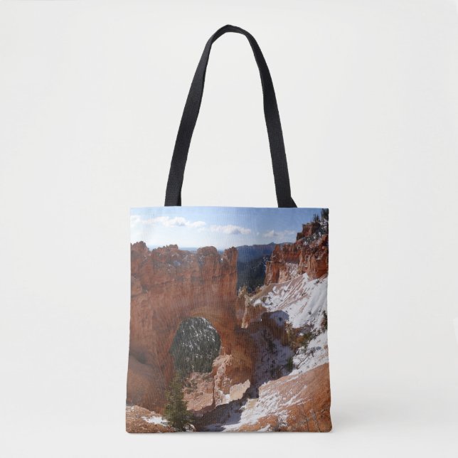 Bryce Canyon Natural Bridge Snowy Landscape Foto (Vorderseite)