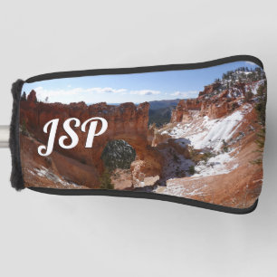 Bryce Canyon Natural Bridge Snowy Landscape Foto Golf Headcover