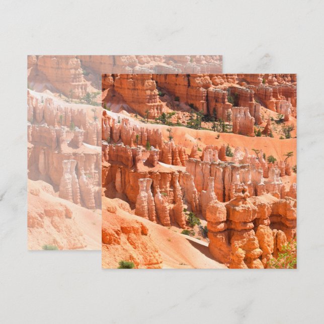Bryce Canyon Park Utah Landscape Hoodoos Photo Karte (Vorne/Hinten)