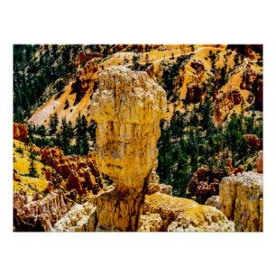 Bryce Canyon Robot Man Glossy Poster