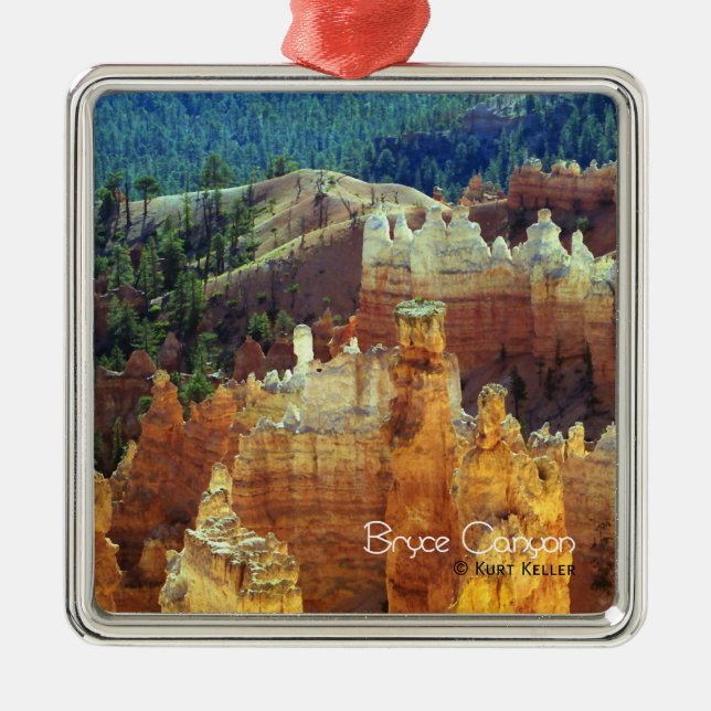 Bryce Canyon Silbernes Ornament (Vorne)