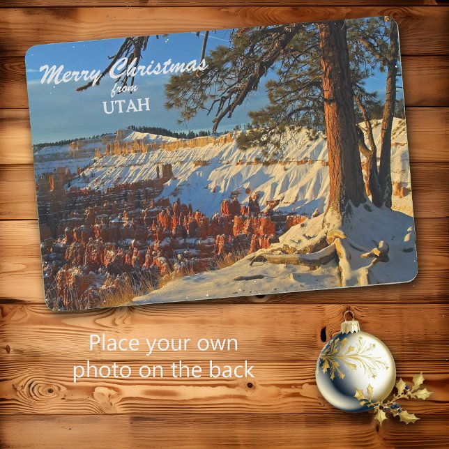 Bryce Canyon Utah Foto Template Weihnachtskarte Feiertagskarte (Von Creator hochgeladen)