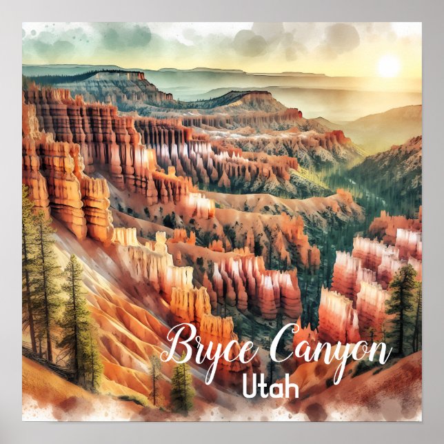 Bryce Canyon, Utah Nationalpark Poster (Vorne)