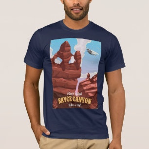 Bryce Canyon Utah Vintage Reise Druck T-Shirt
