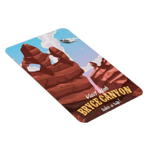 Bryce Canyon Vintage Reiseplakat Magnet