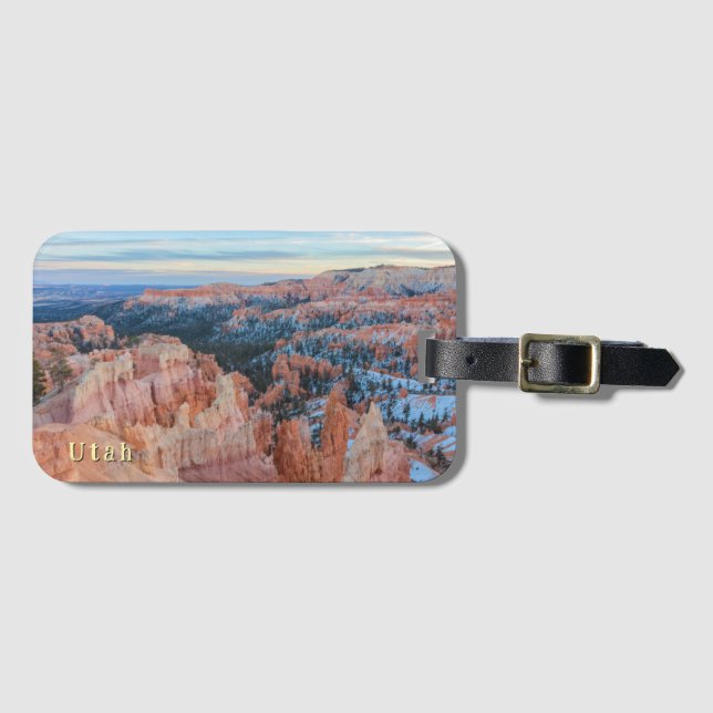 Bryce Canyon Winterlandschaft  Gepäckanhänger (Vorderseite (Horizontal))