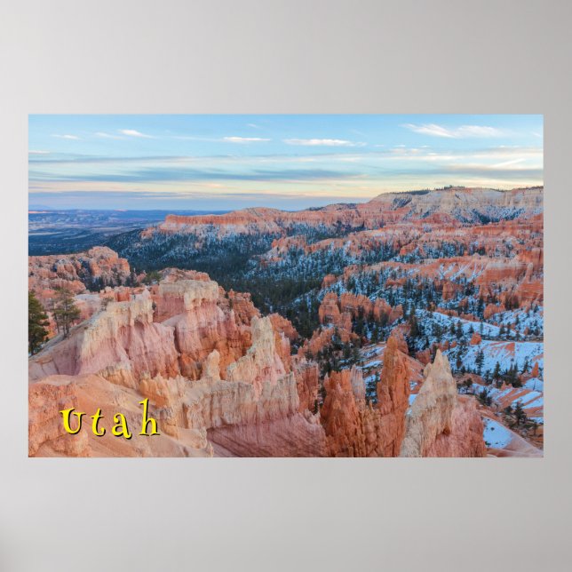 Bryce-Canyon-Winterlandschaft  Poster (Vorne)