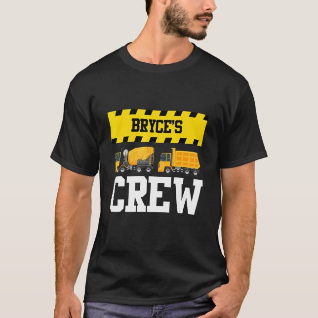 Bryce Construction Crew Custom Dumptruck Dump Truc T-Shirt (Vorderseite)