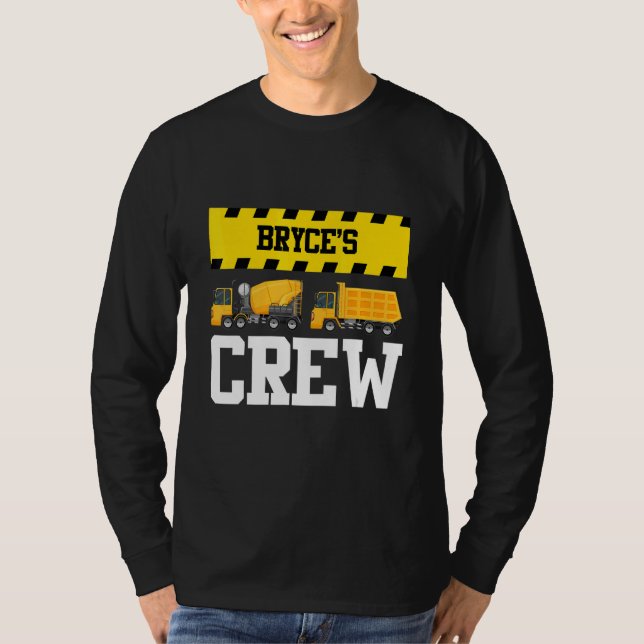 Bryce Construction Crew Custom Dumptruck Dump Truc T-Shirt (Vorderseite)