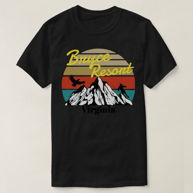 Bryce Resort ski Virginia T-Shirt (Design vorne)