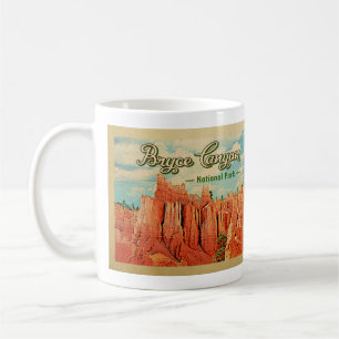 Bryce Schlucht-Nationalpark-Vintage Reise Kaffeetasse