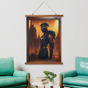 Brygdon of the Fifth Imperium von Xzendor7 Wandteppich Mit Holzrahmen