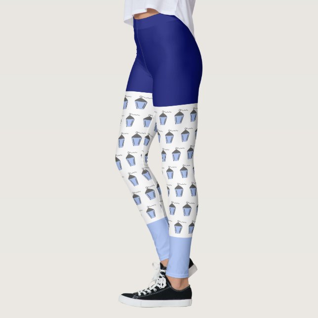 Bryn Mawr Light Blue Lantern Leggings (Links)