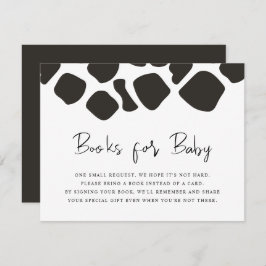 BRYNDLE Farm Animal Cow Print Books for Baby Card Einladung