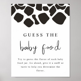 BRYNDLE Moderne Kuh Print Raten Sie das Baby Food Poster