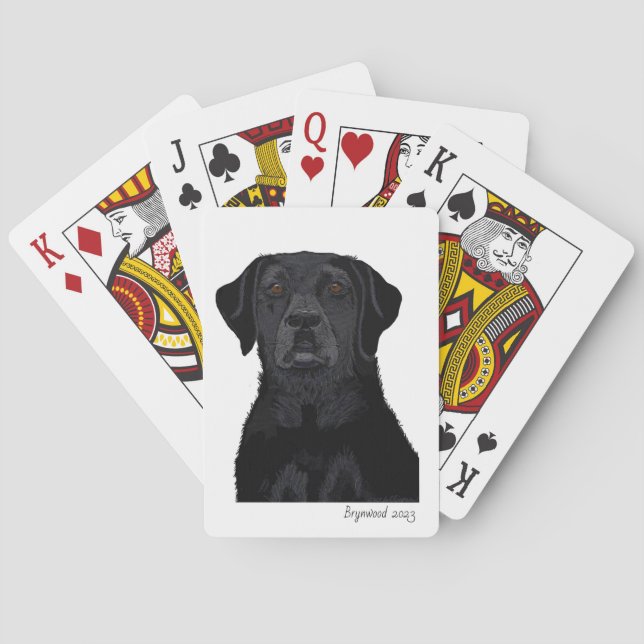 Brynwoods "WMBBD" Black Labrador Playing Cards Spielkarten (Rückseite)