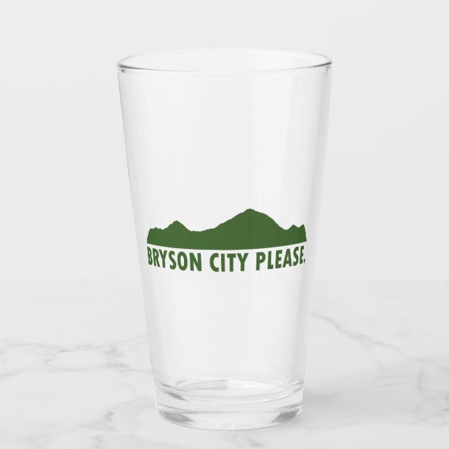 Bryson City Bitte Glas (Vorderseite)