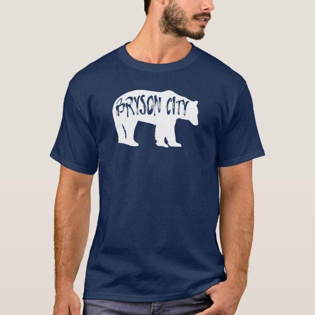 Bryson City North Carolina Bear T-Shirt (Vorderseite)